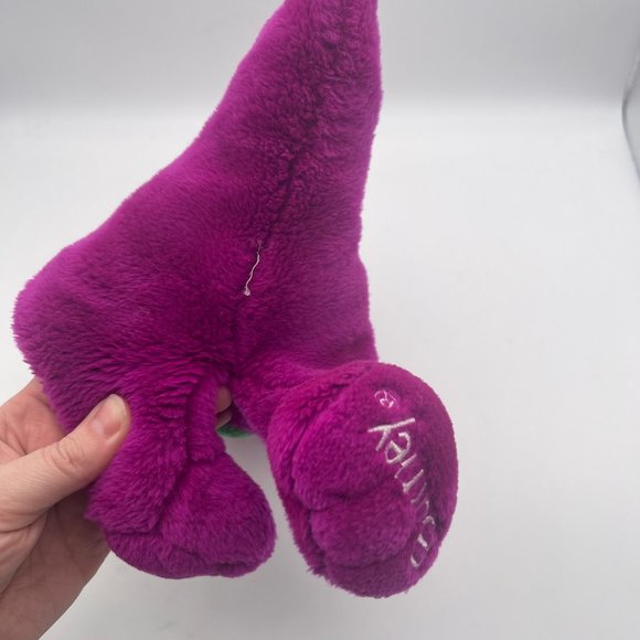 Barney 12” Plush 1992 The Lyons Group Vintage Stuffed Toy Purple Dinosaur - Picture 5 of 8